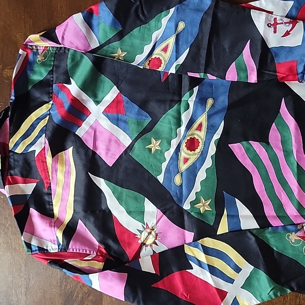 NWT Lauren Ralph Lauren Women's Print Cotton Sateen Shirt Small S - Picture 7 of 7